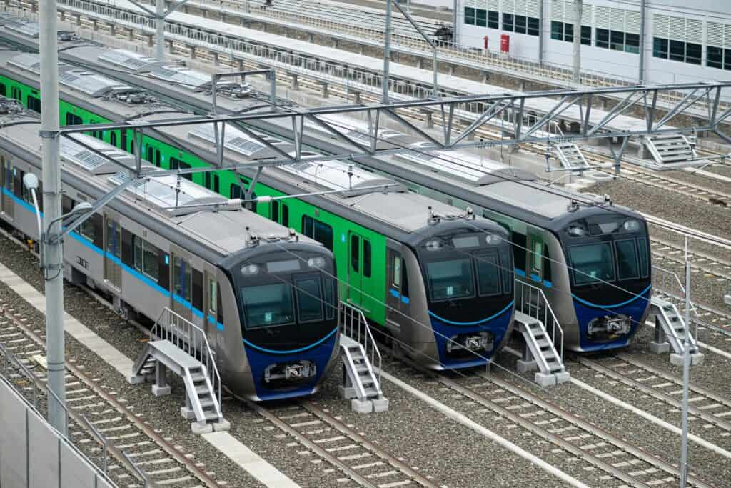 MRT Sedang terparkir